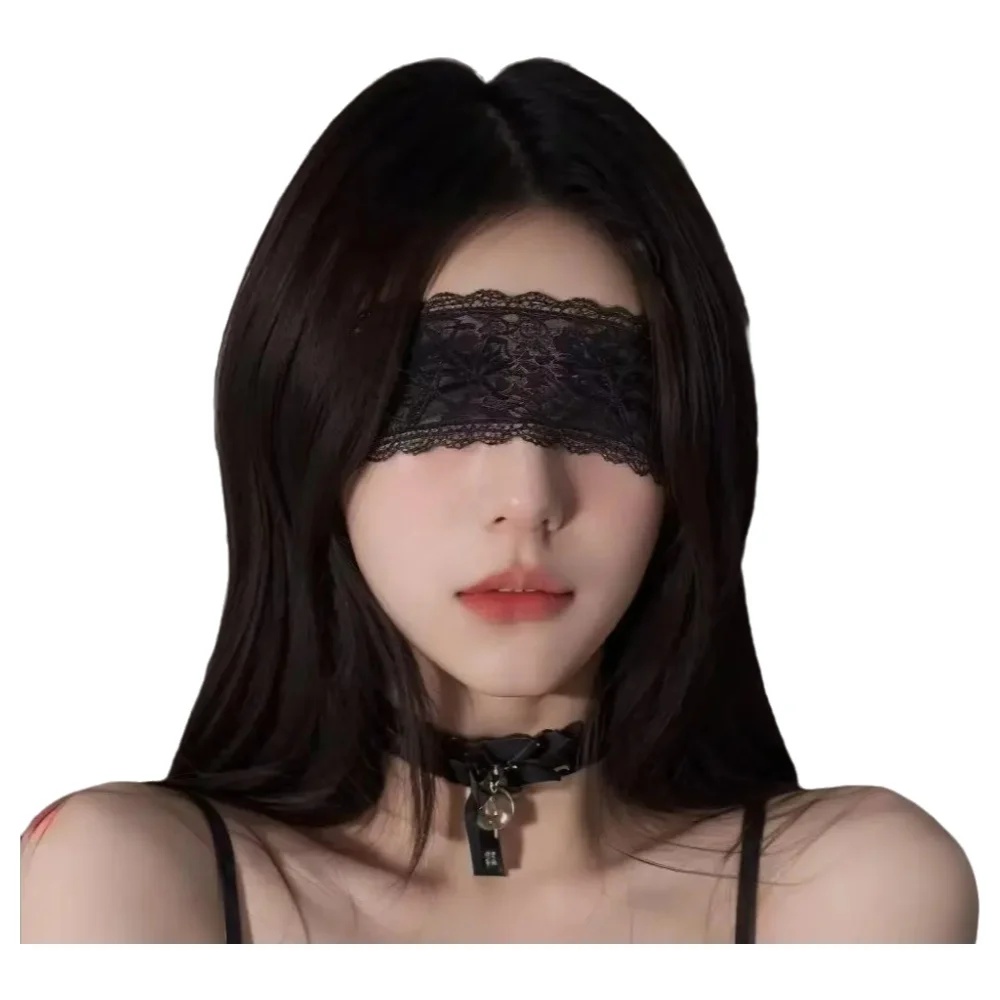 Men Accessories For Party - Sexy kanten oogmasker, zwart bloemenblinddoek voor