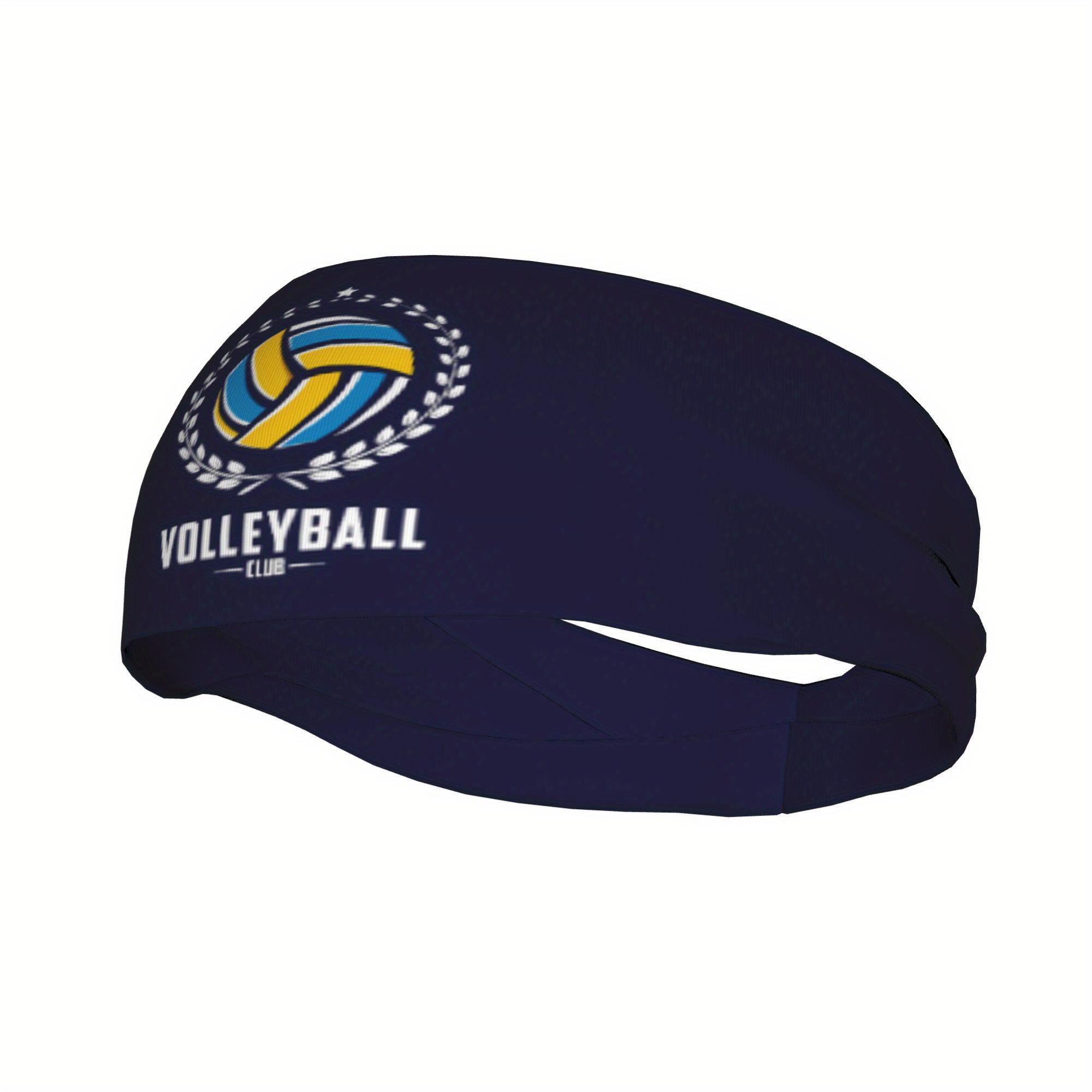 Men'S Volleyball Accessories - Volleybalclub hoofdband marineblauw sport haaraccessoire volleybalpatroon