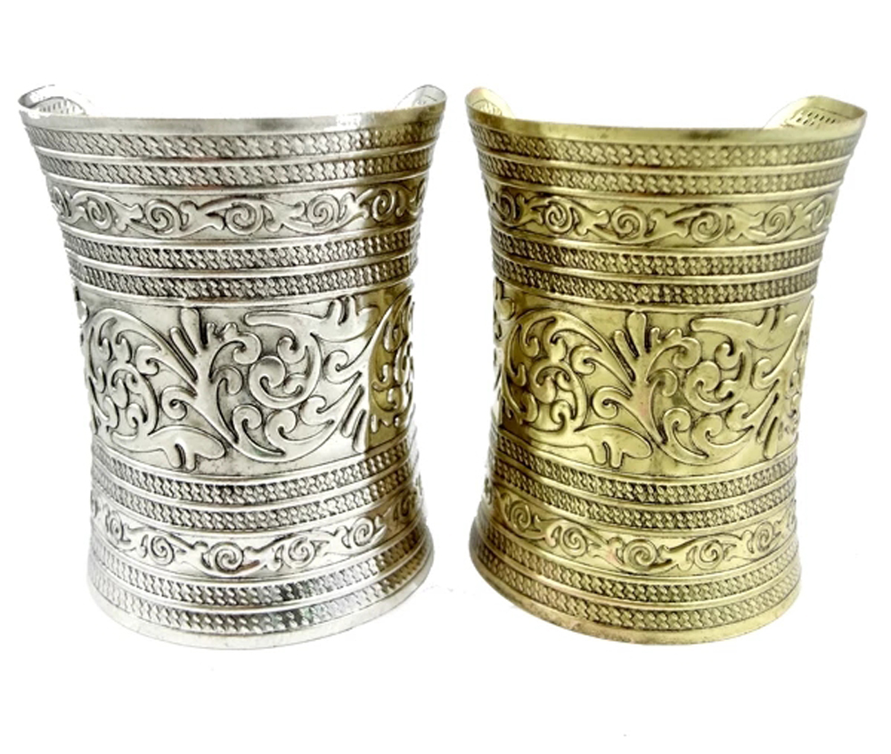 Men Accessories India - Vintage legering brede manchet armband voor