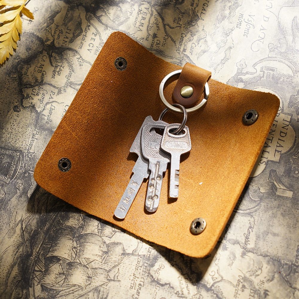 Mini-sleuteltas van echt leer  - Men'S Minimalist Accessories recensie en prijs