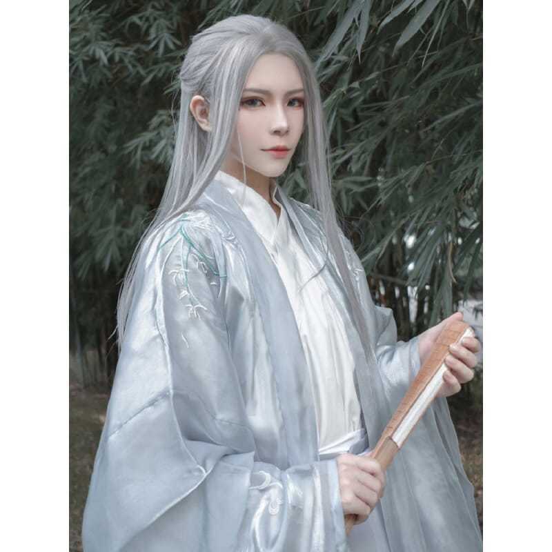 Mannen Hanfu Lang Recht Haar A - Men Accessories For Party recensie en prijs