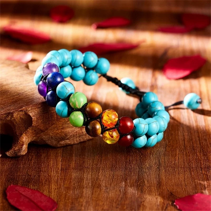 Dubbellaags 7-chakra armbanden - Men Accessories India recensie en prijs