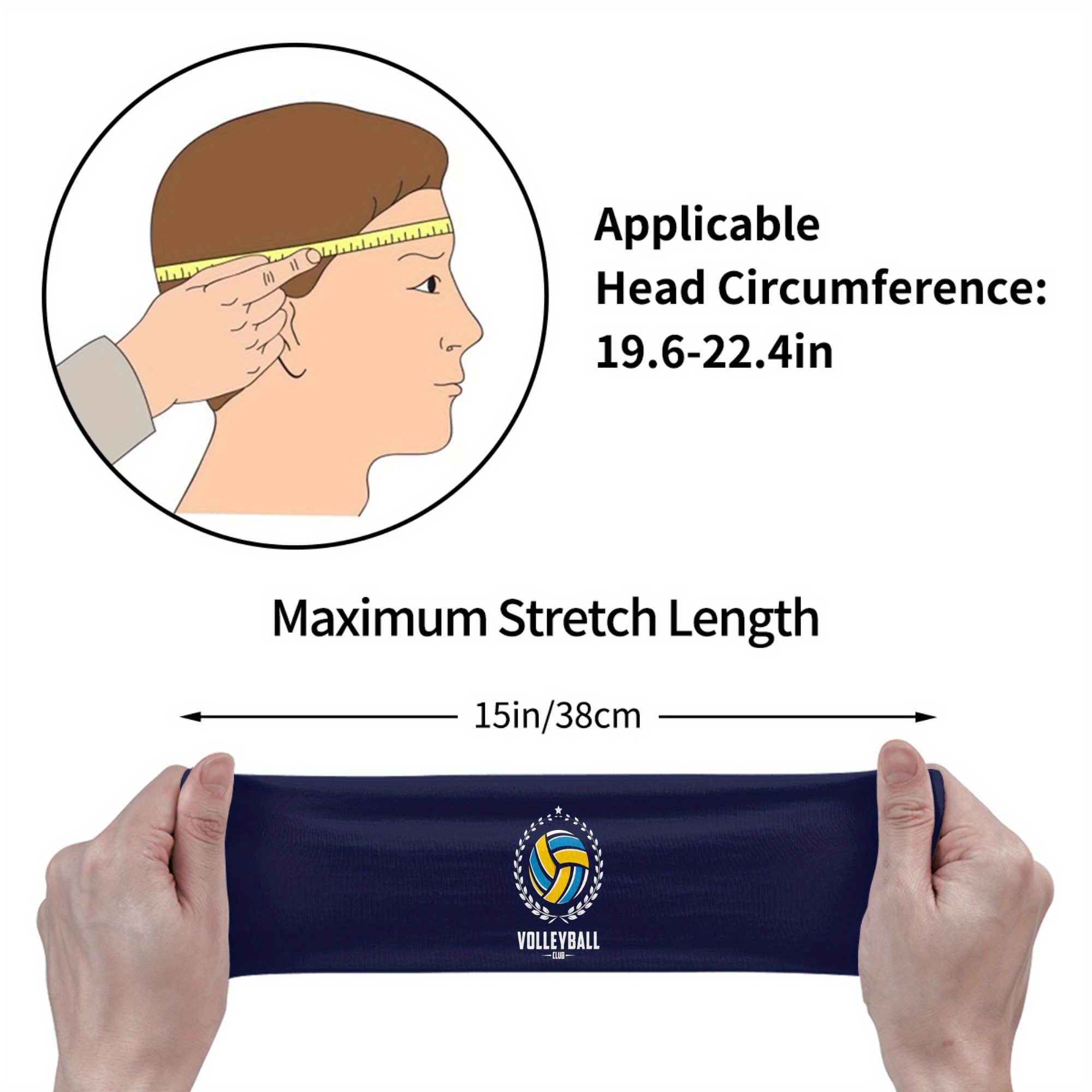 Volleybalclub hoofdband marine - Men'S Volleyball Accessories recensie en prijs