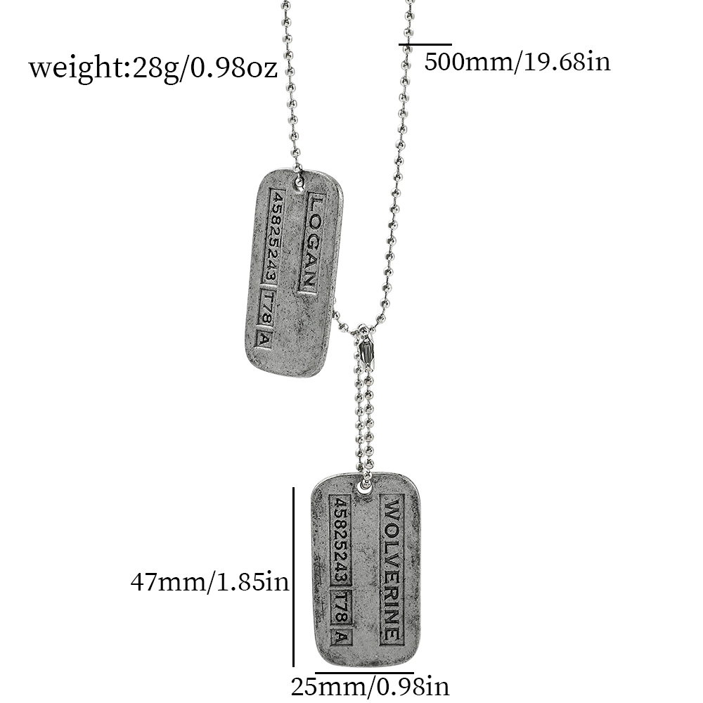 X-Men Wolverine Militaire Kaar - Men Accessories Necklace recensie en prijs